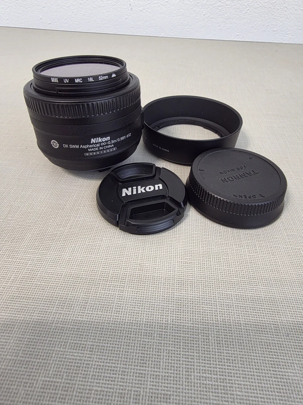 Nikon Black Camera Lens with HB-46 Hood